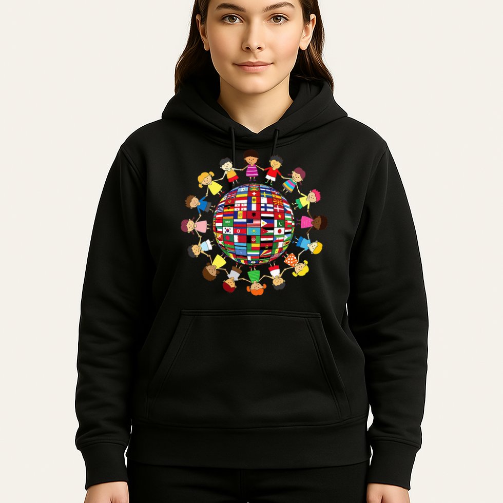 Flags Of The World Cultural Diversity Around The Globe Hoodie