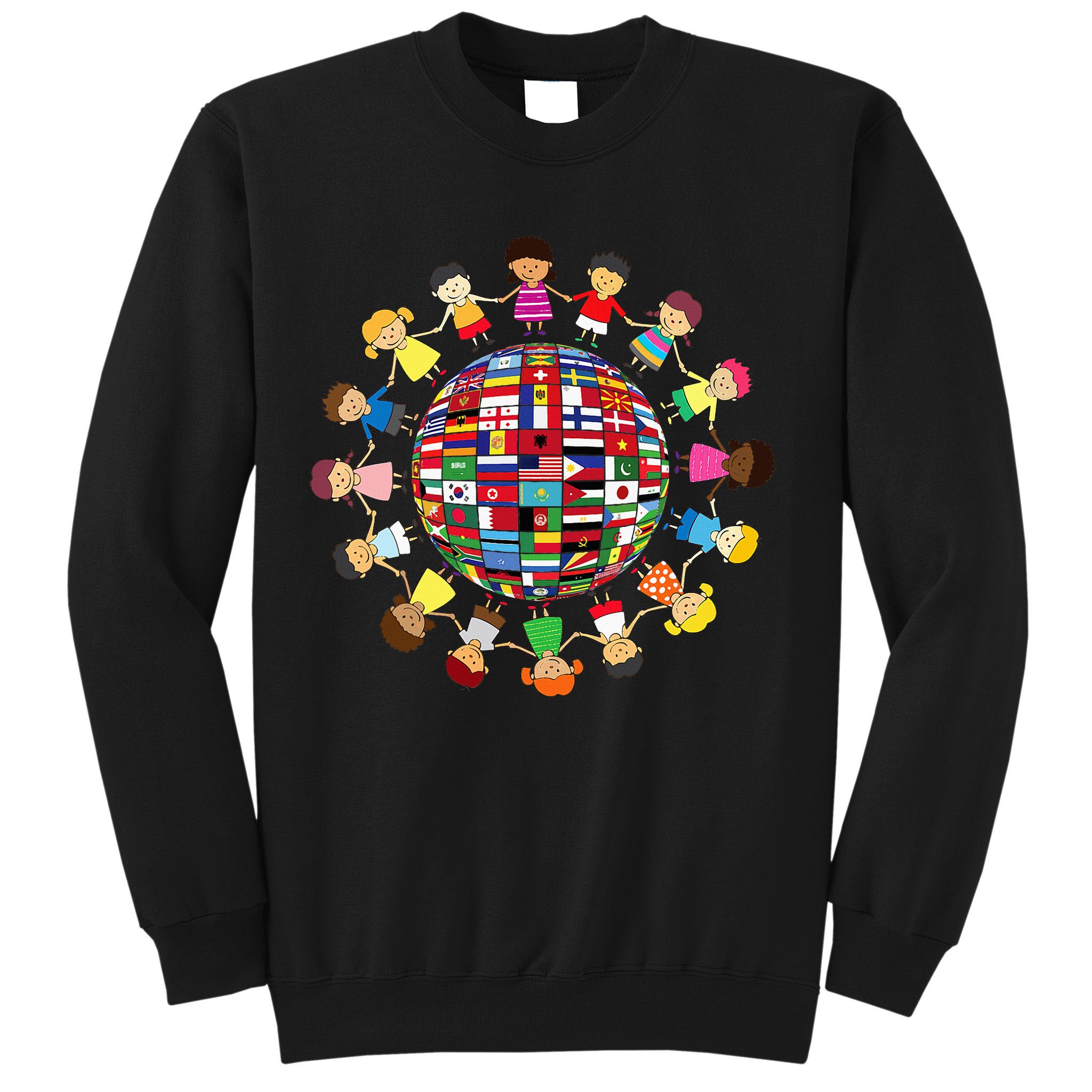 Flags Of The World Cultural Diversity Around The Globe Sweatshirt