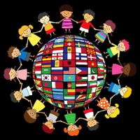 Flags Of The World Cultural Diversity Around The Globe Button