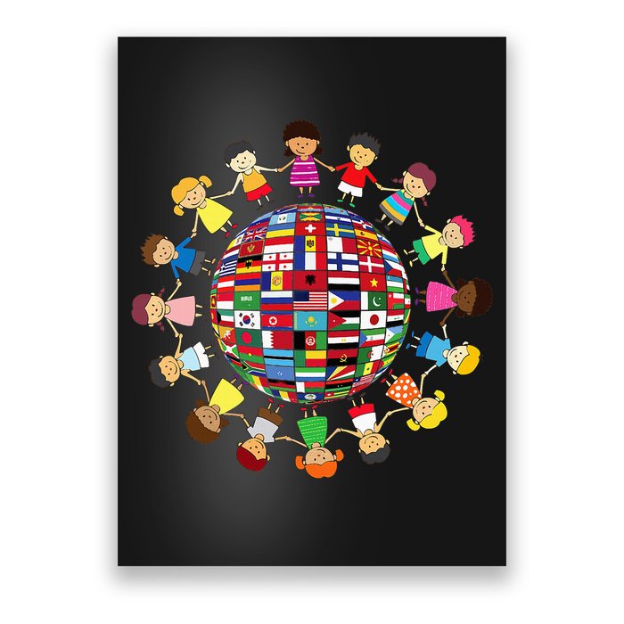 Flags Of The World Cultural Diversity Around The Globe Poster