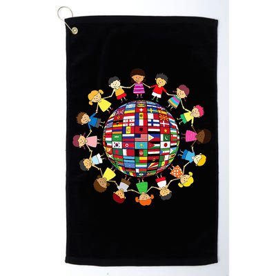 Flags Of The World Cultural Diversity Around The Globe Golf Towel