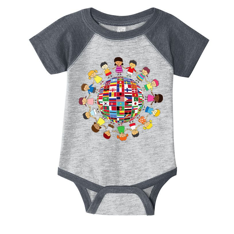 Flags Of The World Cultural Diversity Around The Globe Infant Baby Jersey Bodysuit