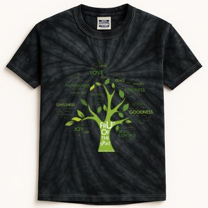 Fruit Of The Spirit Bible Verse Kids Tie-Dye T-Shirt