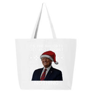 Funny On The List Of Naughty And Regret Nothing Trump Santa Cute Gift 25L Jumbo Tote