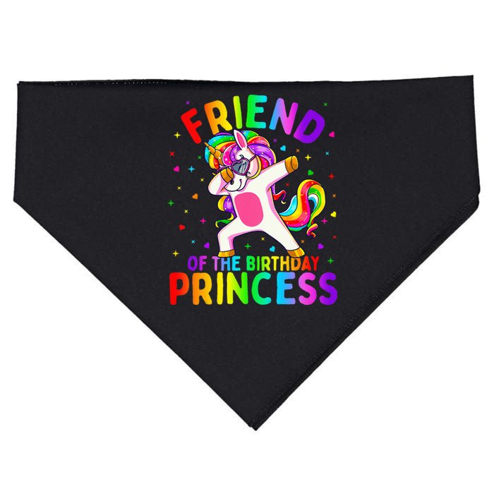 Friend of the Birthday Princess Dabbing Unicorn USA-Made Doggie Bandana