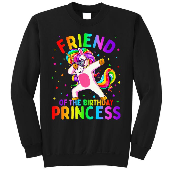 Friend of the Birthday Princess Dabbing Unicorn Sweatshirt