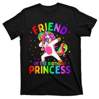 Friend of the Birthday Princess Dabbing Unicorn T-Shirt