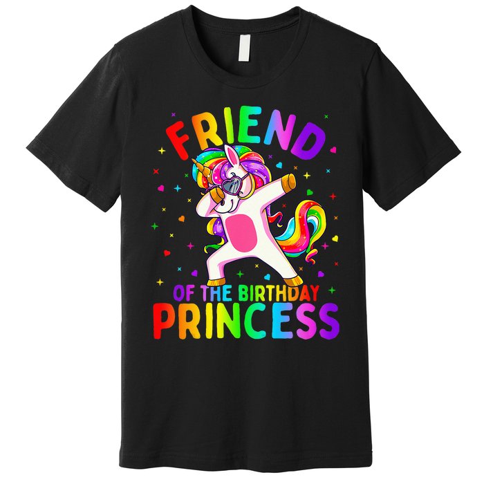 Friend of the Birthday Princess Dabbing Unicorn Premium T-Shirt