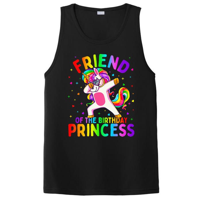 Friend of the Birthday Princess Dabbing Unicorn PosiCharge Competitor Tank