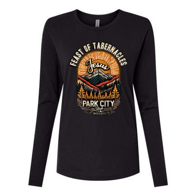 Feast Of Tabernacles Park City Utah Rock Valley Christian Womens Cotton Relaxed Long Sleeve T-Shirt