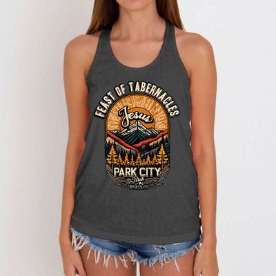 Feast Of Tabernacles Park City Utah Rock Valley Christian Women's Knotted Racerback Tank