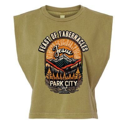 Feast Of Tabernacles Park City Utah Rock Valley Christian Garment-Dyed Women's Muscle Tee