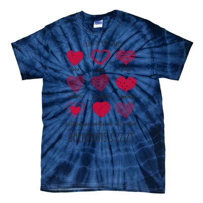 Fruit Of The Spirit Heart Galatians 5 22 23 Tie-Dye T-Shirt