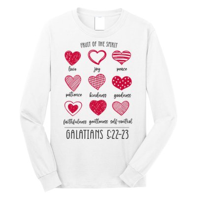 Fruit Of The Spirit Heart Galatians 5 22 23 Long Sleeve Shirt