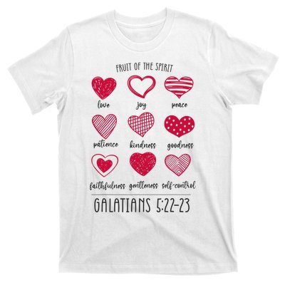 Fruit Of The Spirit Heart Galatians 5 22 23 T-Shirt