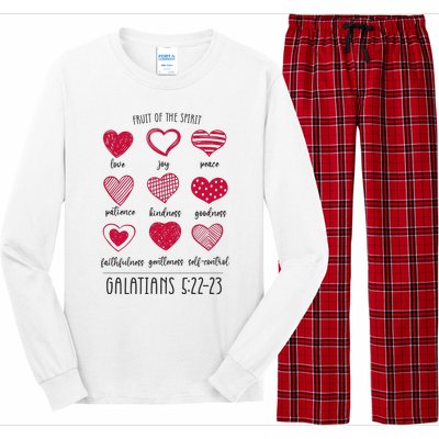 Fruit Of The Spirit Heart Galatians 5 22 23 Long Sleeve Pajama Set