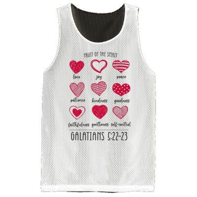 Fruit Of The Spirit Heart Galatians 5 22 23 Mesh Reversible Basketball Jersey Tank