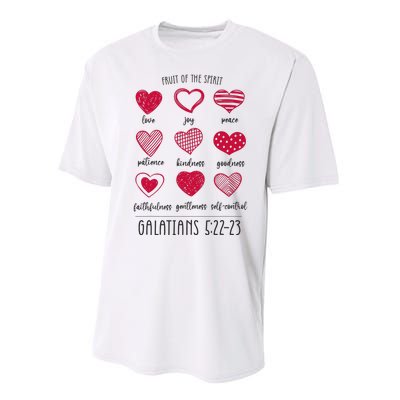 Fruit Of The Spirit Heart Galatians 5 22 23 Performance Sprint T-Shirt