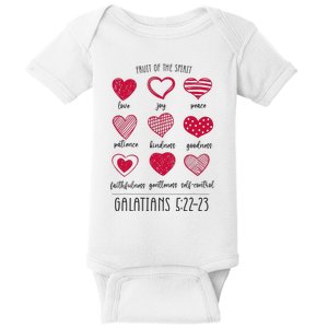 Fruit Of The Spirit Heart Galatians 5 22 23 Baby Bodysuit