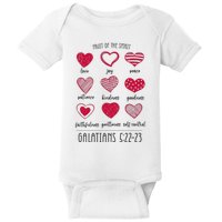 Fruit Of The Spirit Heart Galatians 5 22 23 Baby Bodysuit