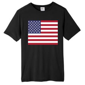 Flag of the United States USA American Tall Fusion ChromaSoft Performance T-Shirt