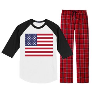 Flag of the United States USA American Raglan Sleeve Pajama Set