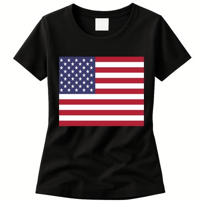 Flag of the United States USA American Womens T-Shirt