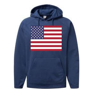 Flag of the United States USA American Performance Fleece Hoodie