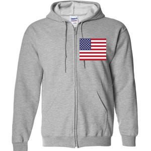 Flag of the United States USA American Full Zip Hoodie