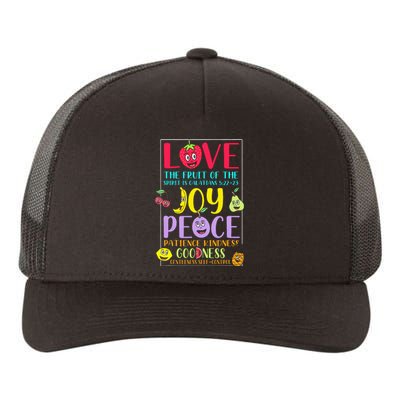 Fruit Of The Spirit Galatians Inspirational Christian Faith Yupoong Adult 5-Panel Trucker Hat