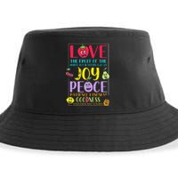 Fruit Of The Spirit Galatians Inspirational Christian Faith Sustainable Bucket Hat