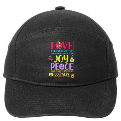 Fruit Of The Spirit Galatians Inspirational Christian Faith 7-Panel Snapback Hat