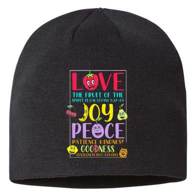 Fruit Of The Spirit Galatians Inspirational Christian Faith Sustainable Beanie