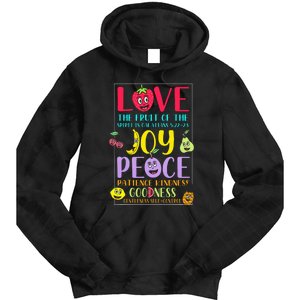 Fruit Of The Spirit Galatians Inspirational Christian Faith Tie Dye Hoodie