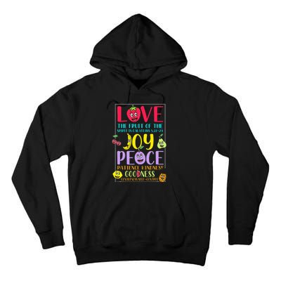 Fruit Of The Spirit Galatians Inspirational Christian Faith Tall Hoodie