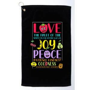 Fruit Of The Spirit Galatians Inspirational Christian Faith Platinum Collection Golf Towel