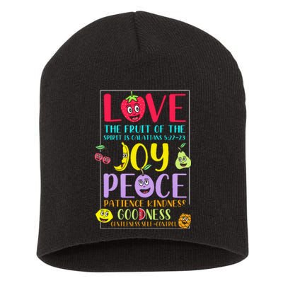 Fruit Of The Spirit Galatians Inspirational Christian Faith Short Acrylic Beanie