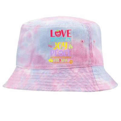 Fruit Of The Spirit Galatians Inspirational Christian Faith Tie-Dyed Bucket Hat