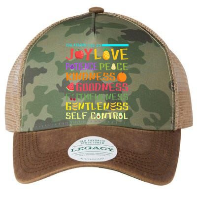 Fruit Of The Spirit Christian Bible Verse Legacy Tie Dye Trucker Hat