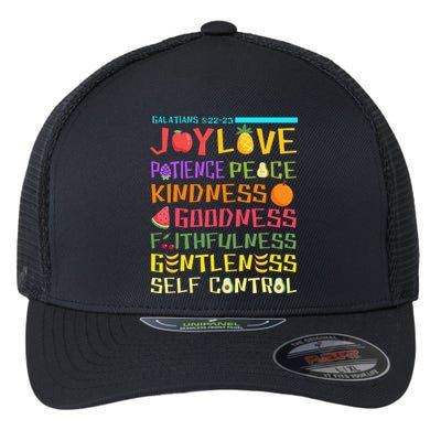 Fruit Of The Spirit Christian Bible Verse Flexfit Unipanel Trucker Cap