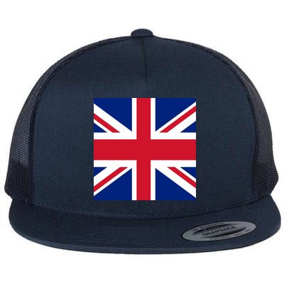 Flag of the United Kingdom of Great Britain Flat Bill Trucker Hat