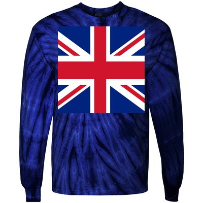 Flag of the United Kingdom of Great Britain Tie-Dye Long Sleeve Shirt