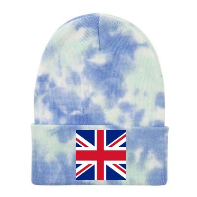 Flag of the United Kingdom of Great Britain Tie Dye 12in Knit Beanie