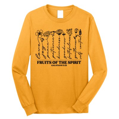 Fruits Of The Spirit Galatians 5:22 Long Sleeve Shirt