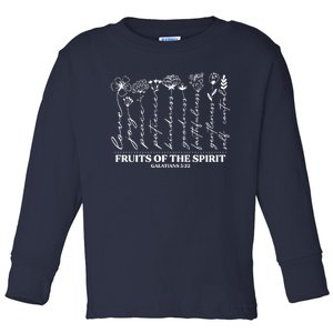 Fruits Of The Spirit Galatians 5:22 Toddler Long Sleeve Shirt