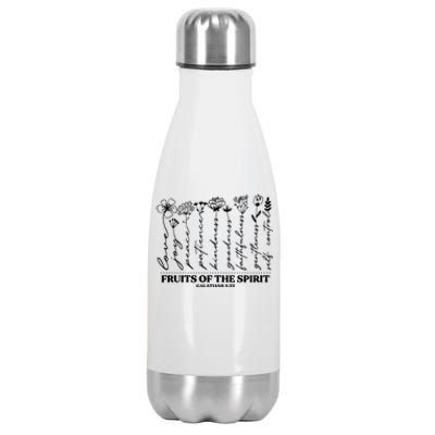 Fruits Of The Spirit Galatians 5:22 Stainless Steel Insulated Water Bottle