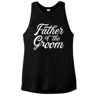 Father Of The Groom Dad Gift For Wedding Or Bachelor Party Ladies PosiCharge Tri-Blend Wicking Tank