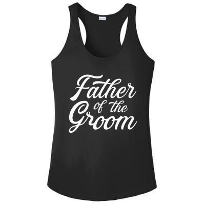 Father Of The Groom Dad Gift For Wedding Or Bachelor Party Ladies PosiCharge Competitor Racerback Tank