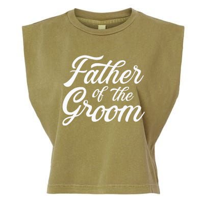 Father Of The Groom Dad Gift For Wedding Or Bachelor Party Garment-Dyed Women's Muscle Tee