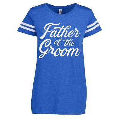 Father Of The Groom Dad Gift For Wedding Or Bachelor Party Enza Ladies Jersey Football T-Shirt